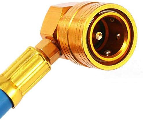 R134A AC Refrigerant Charge Hose Kit with 100PSI Pressure Gauge M501