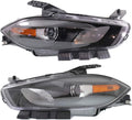 Pair Headlights Black Trim Q6221