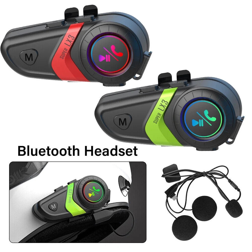 Wireless Bluetooth 5.0 Motorcycle Helmet Headset Speaker and Headphone I50273
