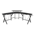 Grey L Shaped Gaming Desk G30107