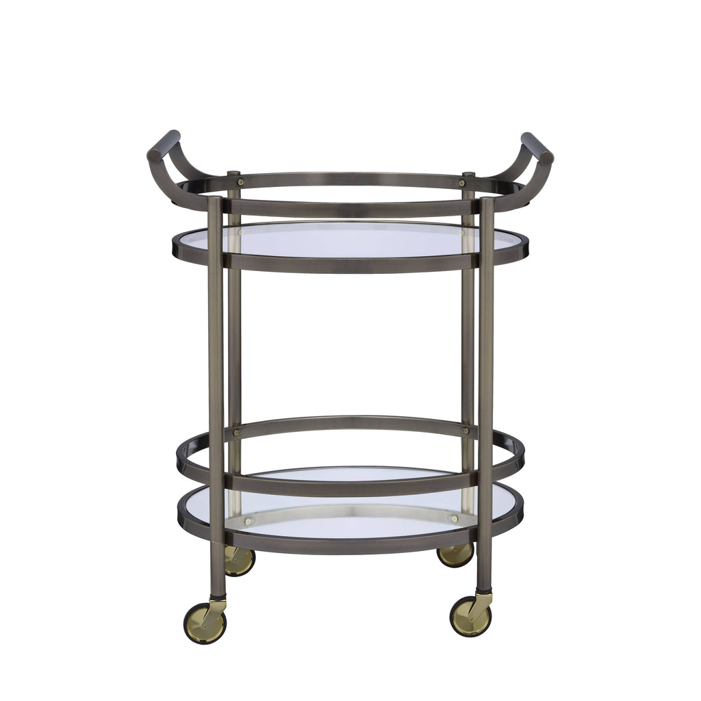 Clear Glass Serving Cart K686