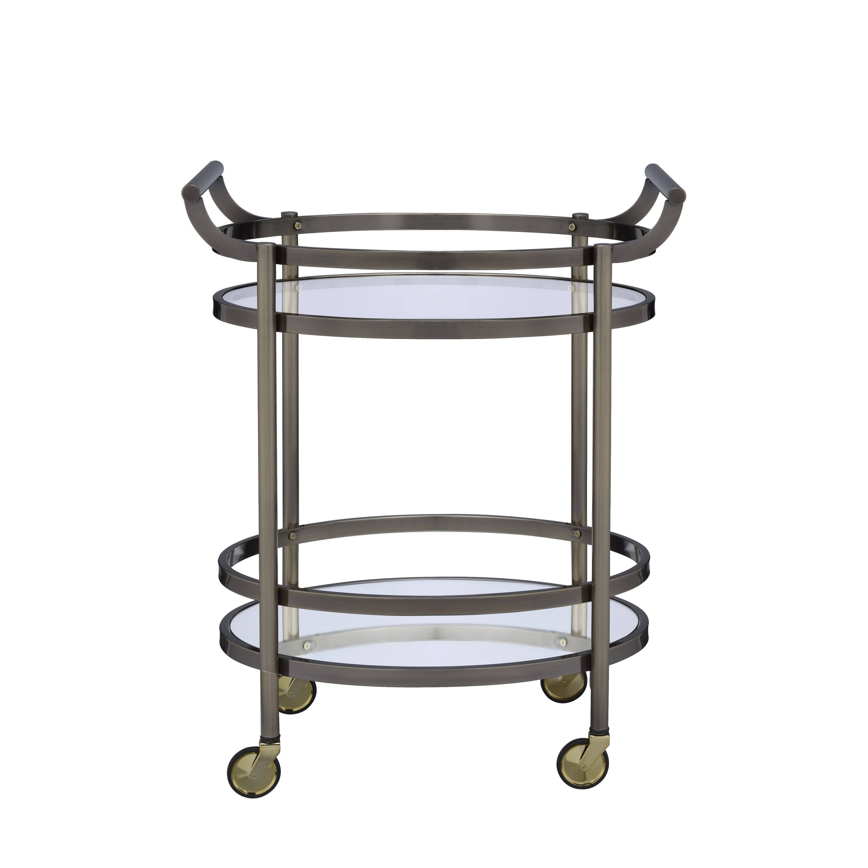 Clear Glass Serving Cart K686