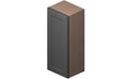 Grey 1 Door 2 Shelves Wall Cabinet High-Density Fiberboard W10314