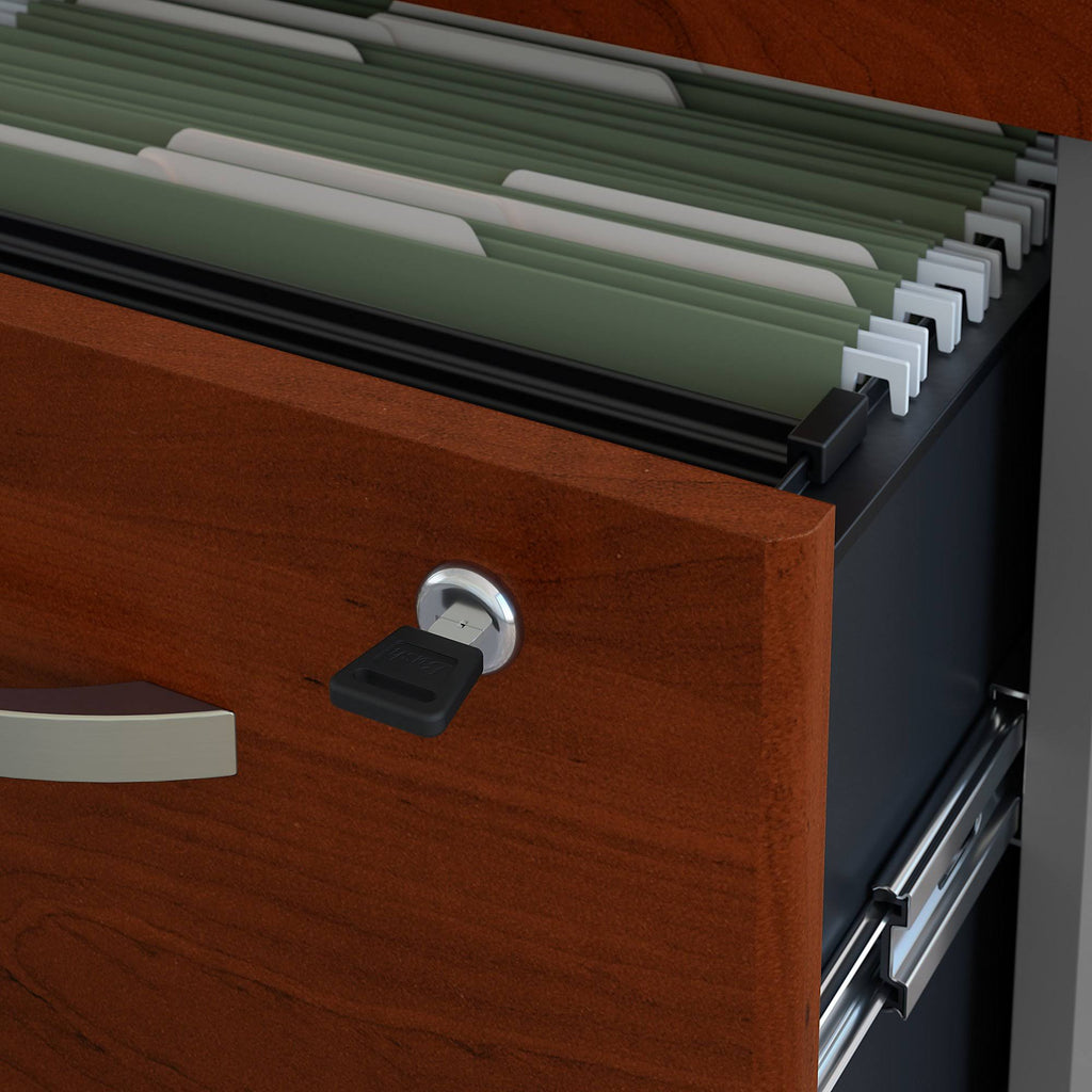 60W x 24d Office Desk with Mobile File Cabinet U9487