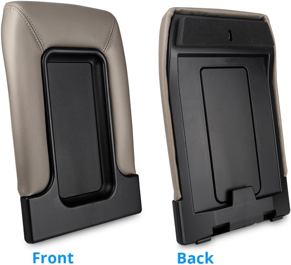 Tan Center Console Lid Replacement Cover Armrest Kit Pack of 2 J442696