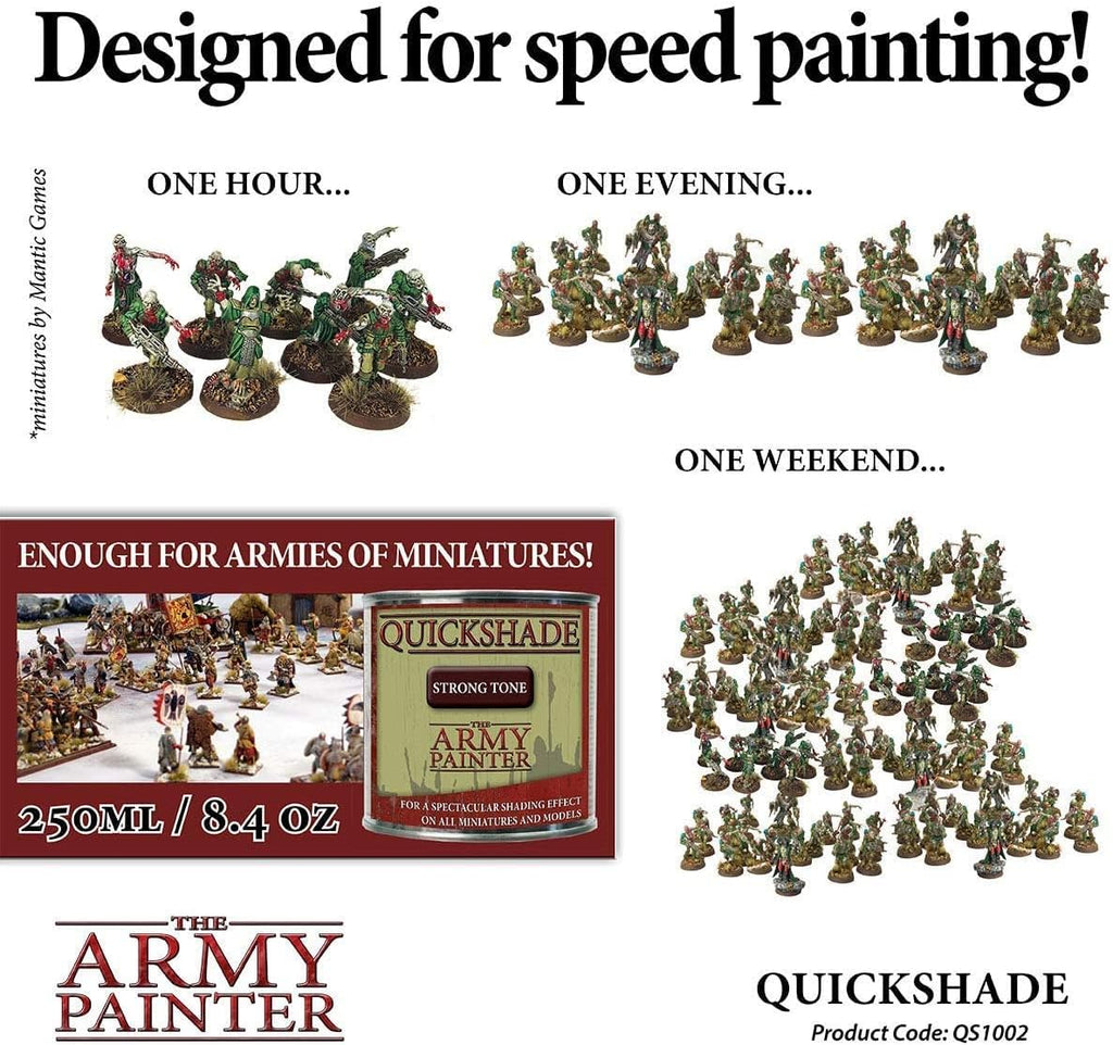3pcs Quickshade Varnish Set, Strong Tone, 250 ml, Pack of 2 N1409