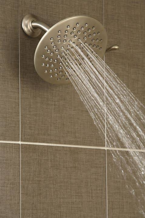 Brushed Nickel Multi Function Rainshower Shower Head Q701