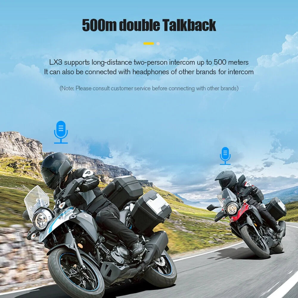 Wireless Bluetooth 5.0 Motorcycle Helmet Headset Speaker and Headphone I50273