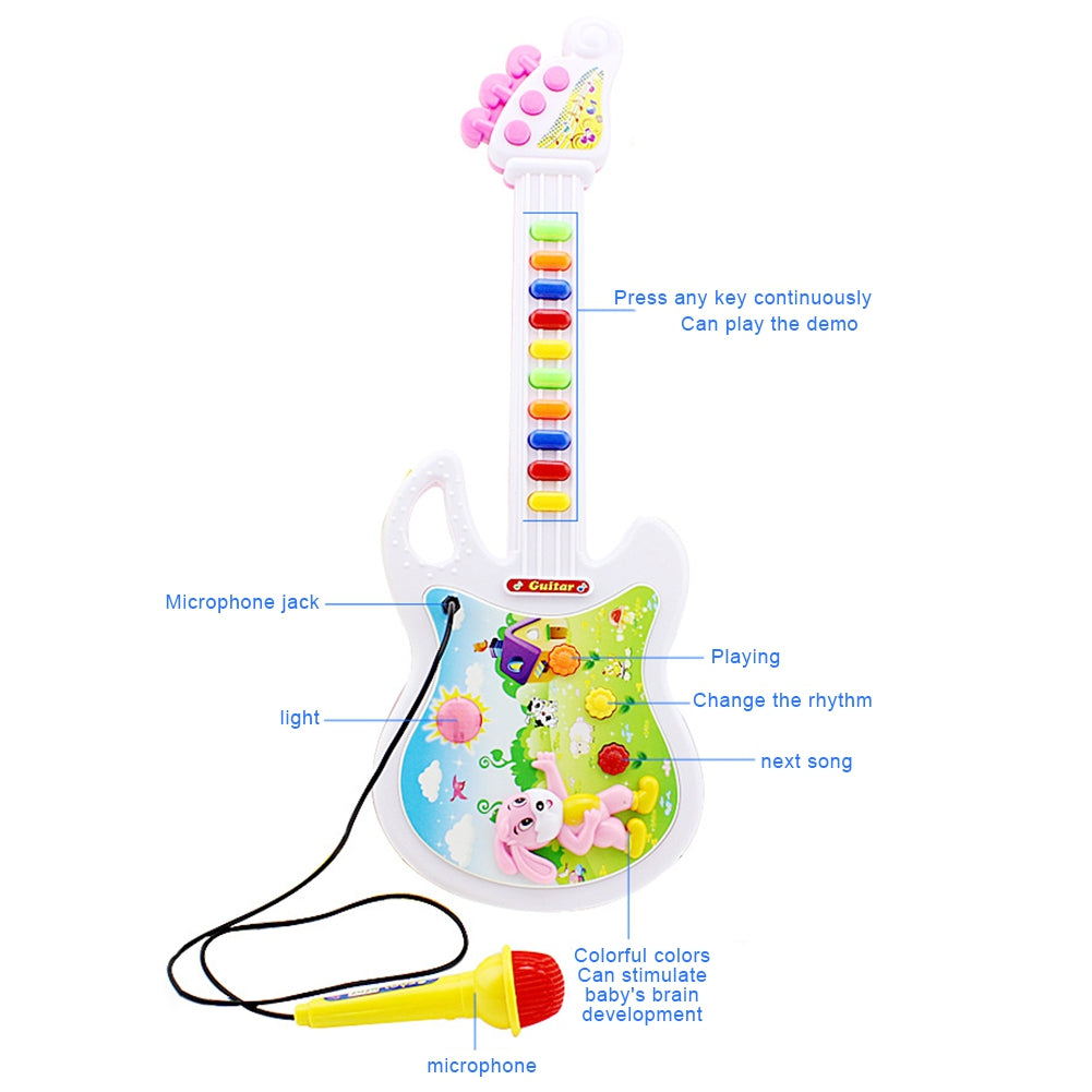 Toy Guitar with Microphone V816