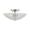 Brushed Nickel 2 Light Ceiling Mount I498