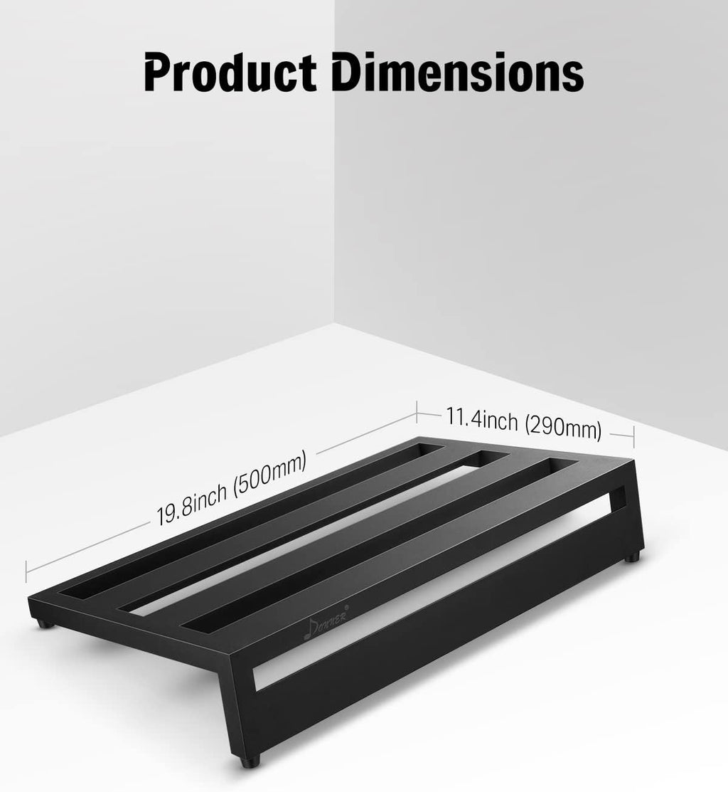 Aluminium Pedalboard Case 20'' x 11.4'' x 4'' with Bag U811413