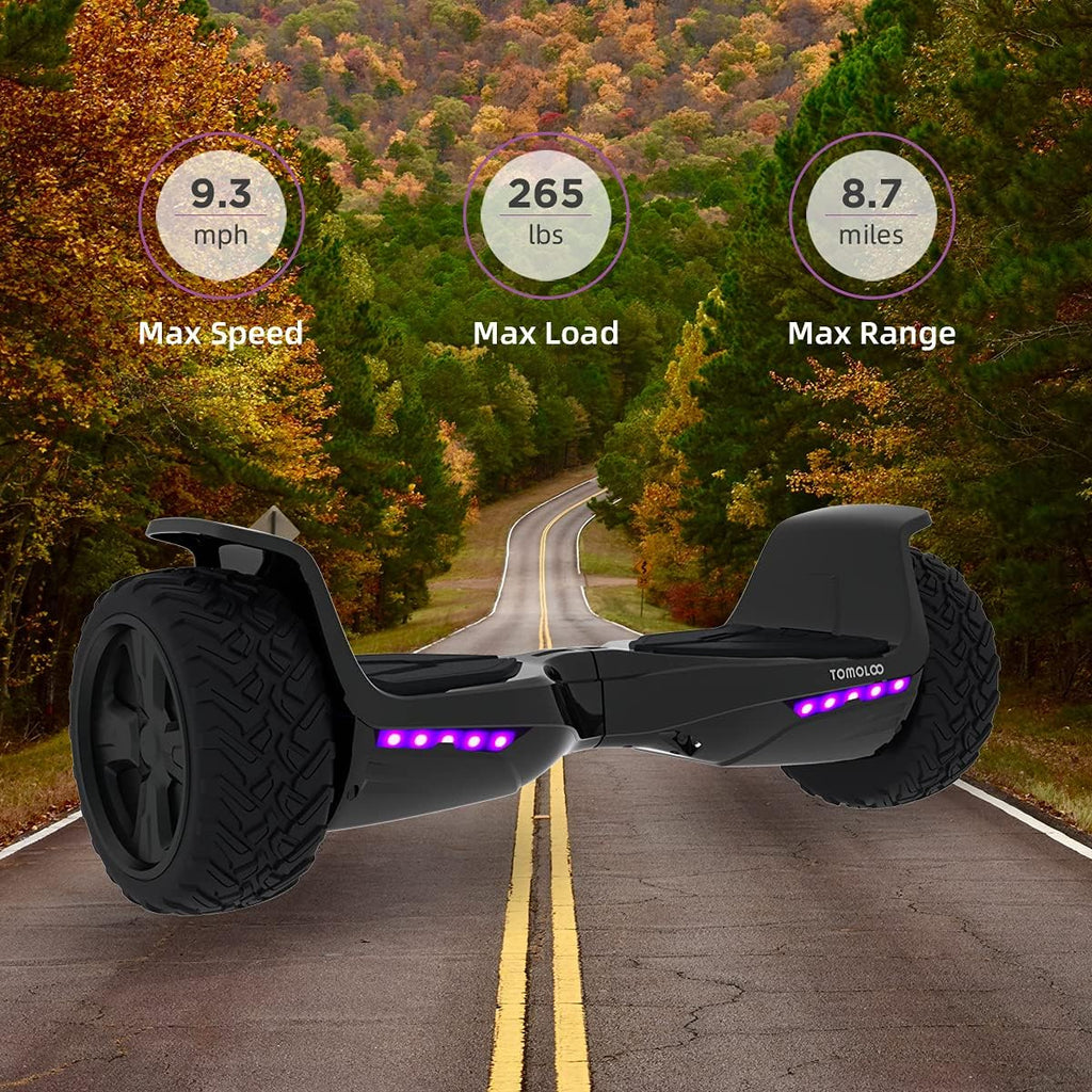 All Terrain 8.5In Self Balancing Hoverboard with Bluetooth Speakers and LED Lights K57265