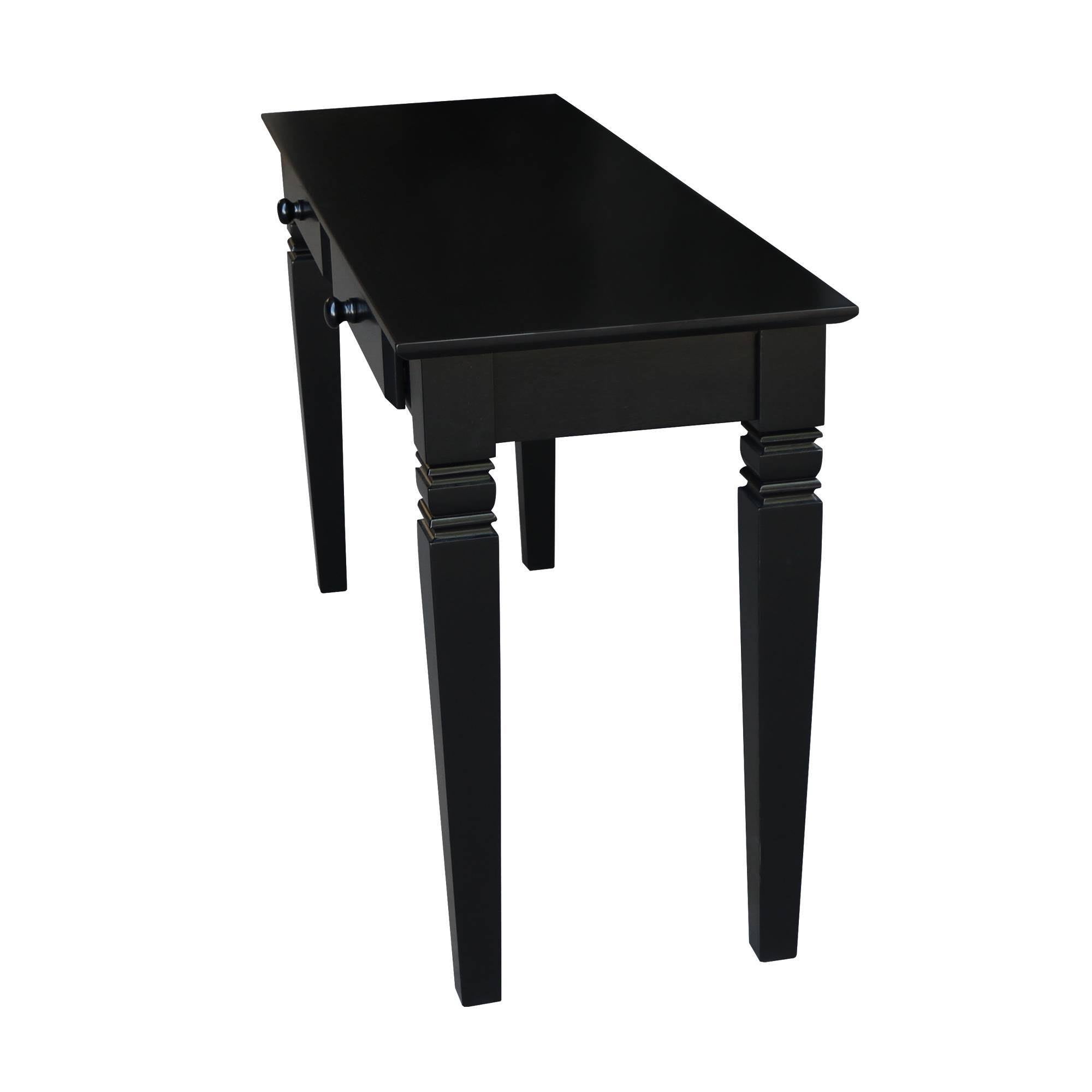Black Console Table with 2 Drawers D9721