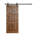 Paneled Wood Barn Door with Installation Hardware Kit D709471
