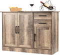 Natural 2-Door Cabinet with 2 Drawers Buffet Server K87657