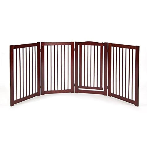 360 Configurable Dog Gate with Door Indoor Freestanding K42174
