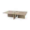 Light Brown Wood Rectangular Coffee Table V628