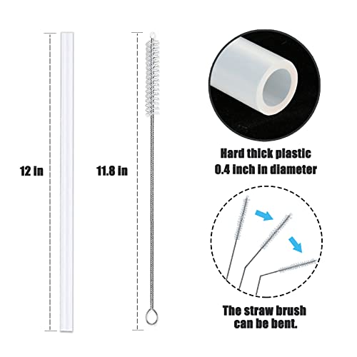 8 PCS Stainless Steel Straw 12 inch H191686