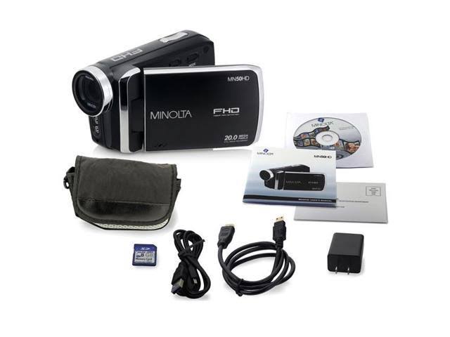 Black 1080p Full HD Digital Camcorder D75389