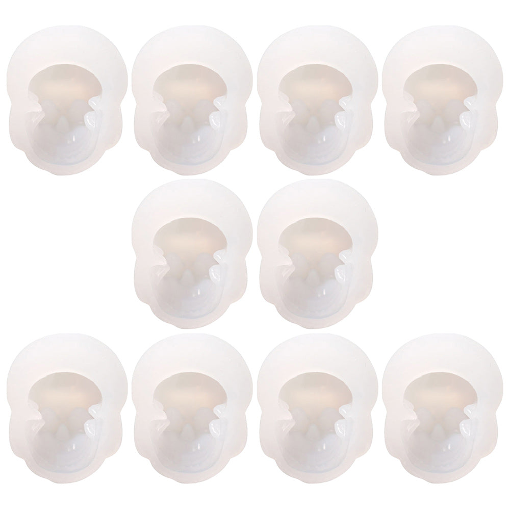10 Pcs Skull Silicone Molds for Pendant Casting E565