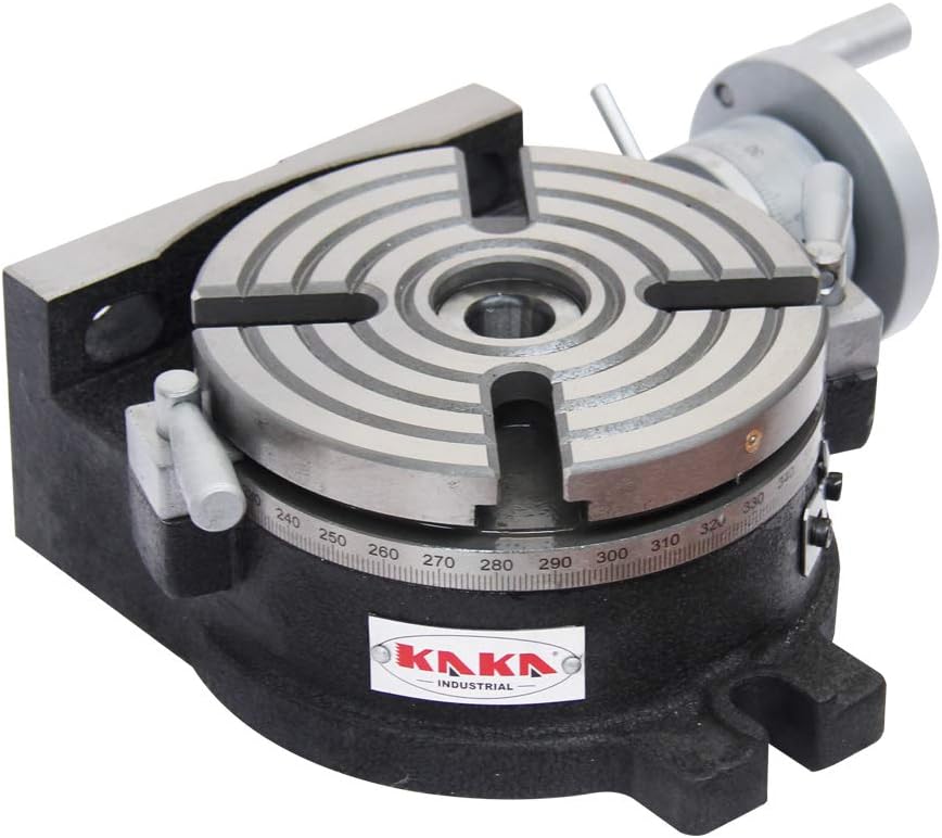 8" Rotary Table Vertical & Horizontal MT3 Center Sleeve 4 Slot Precision Milling Table S28333
