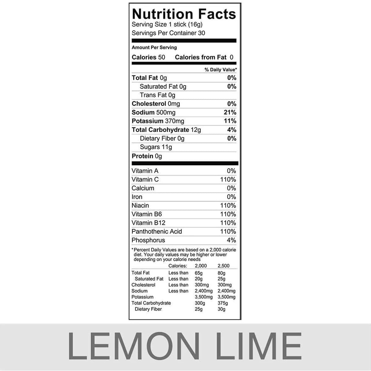 30 Stick Packs Lemon Lime Hydration Multiplier G269301