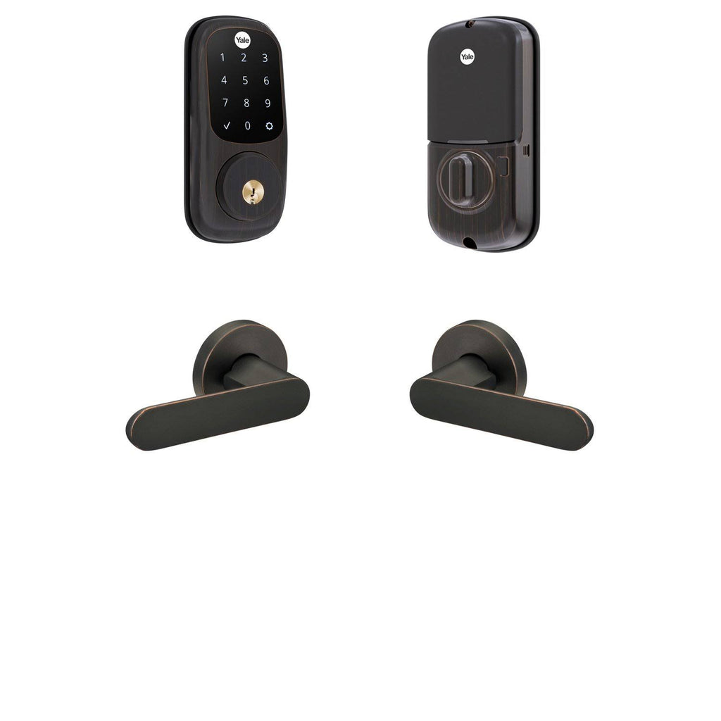 Z-Wave Plus Touchscreen Deadbolt with Passage Levers A10503