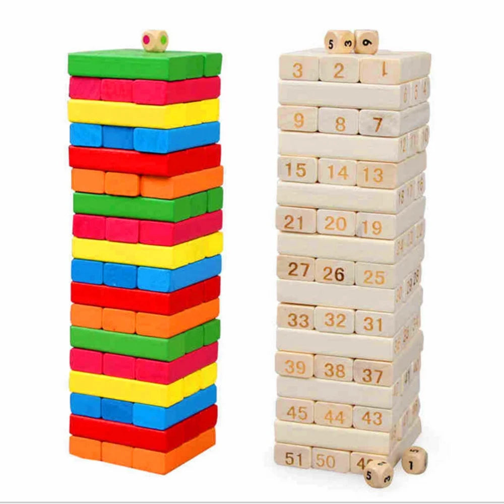 Wooden Balance Game Building Blocks Dominoes Blocks (54 PCS) F92949