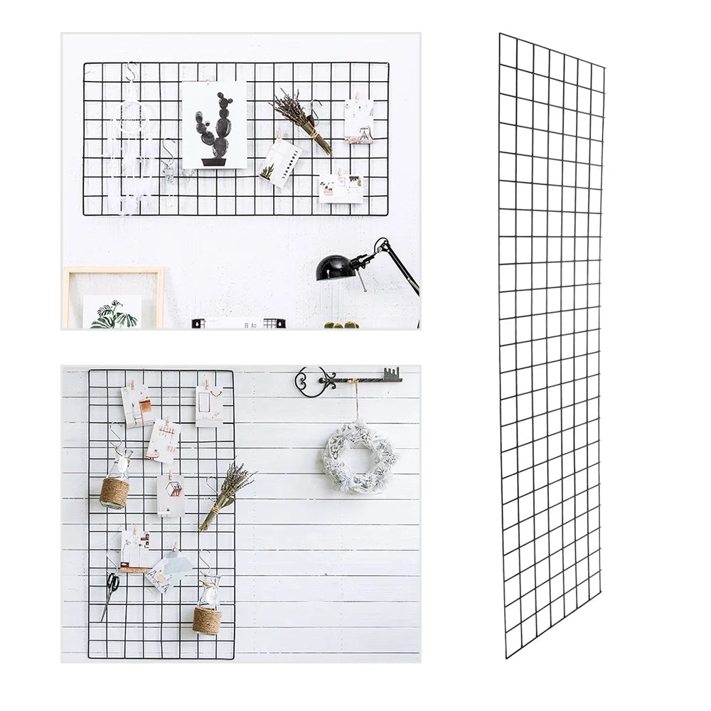 6' x 2' Wire Grid Panel Display Rack with Hooks, 3-Pack K936024