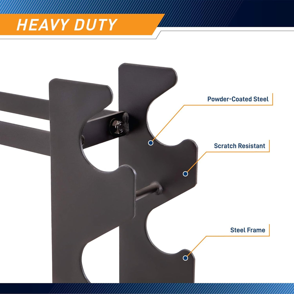 Black Dumbbell Rack Stand, Pack of 2 Q8434