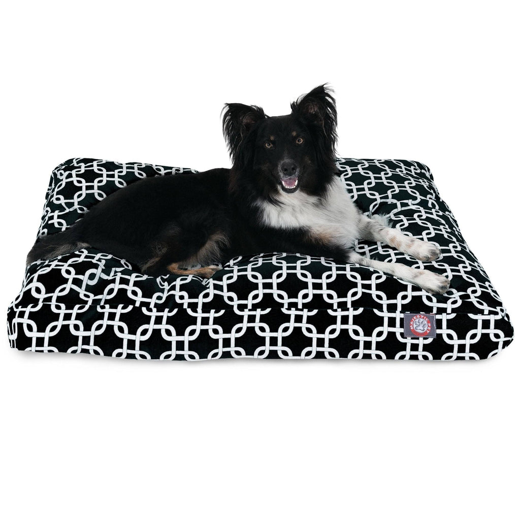 Black Rectangle Pet Bed A175