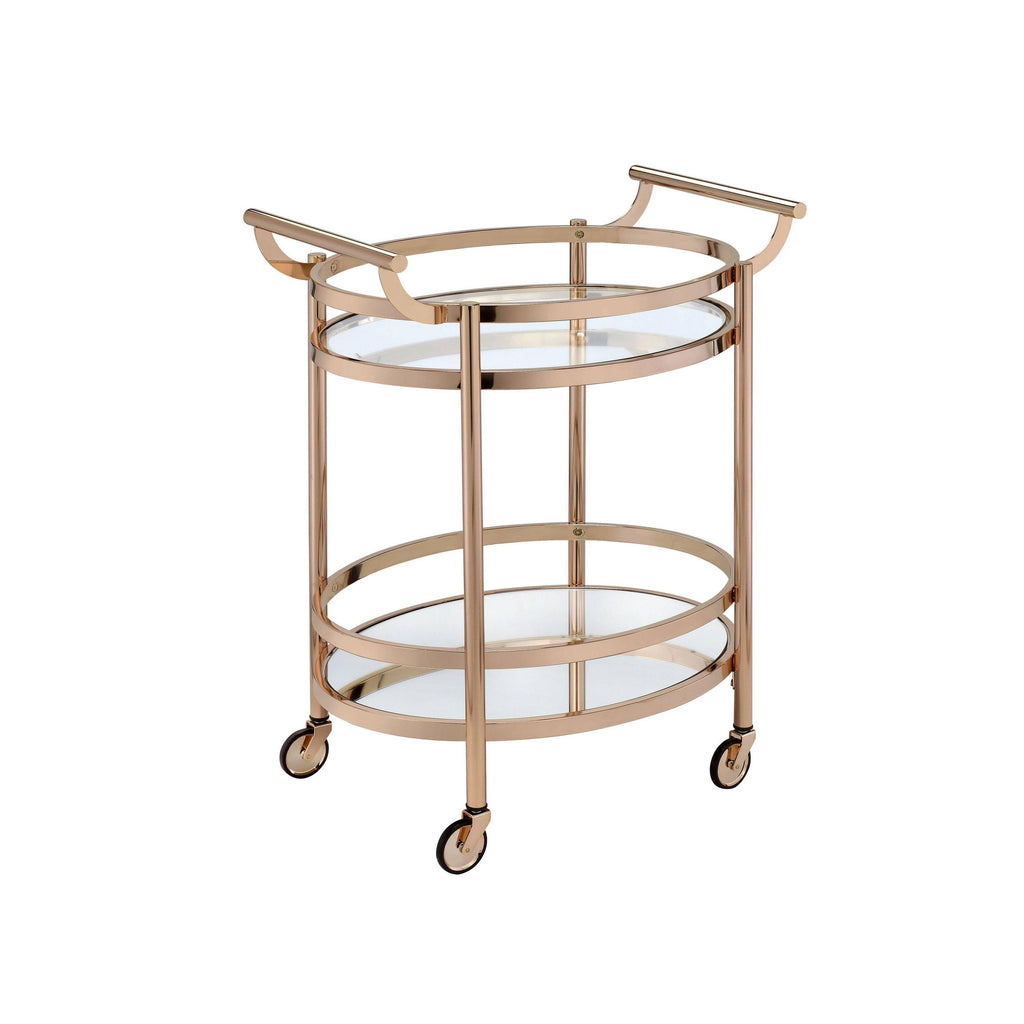 Clear Glass Serving Cart K686