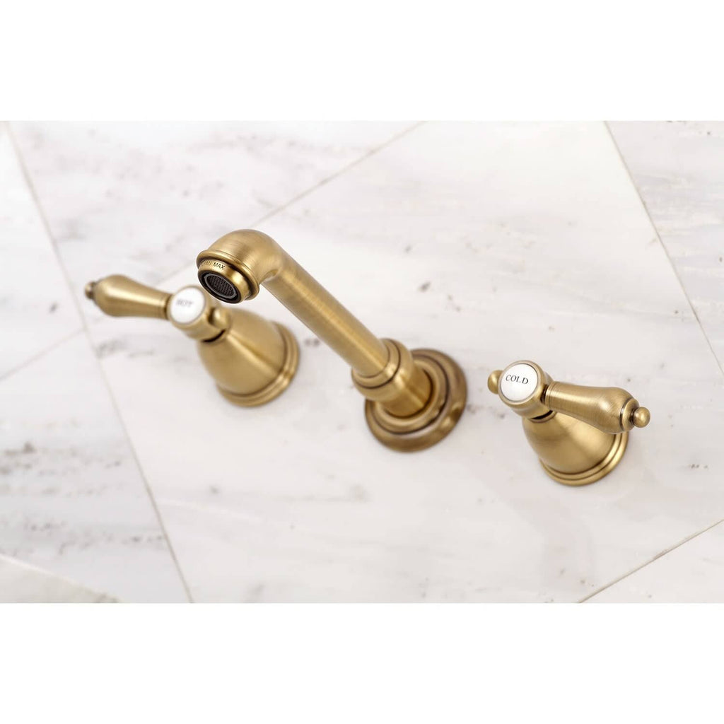Two-Handle Wall Mount Bathroom Faucet, Oil Rubbed Bronze L604440
