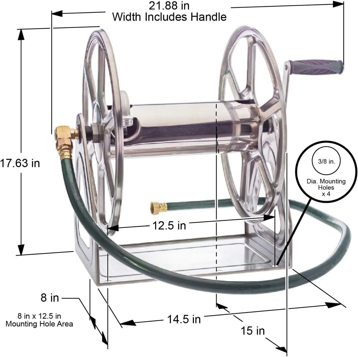 Stainless Steel Hose Reel C1770