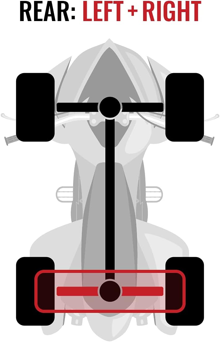 Rear Left Right Axles Pair for Can-Am Renegade 800 4X4 Z17742