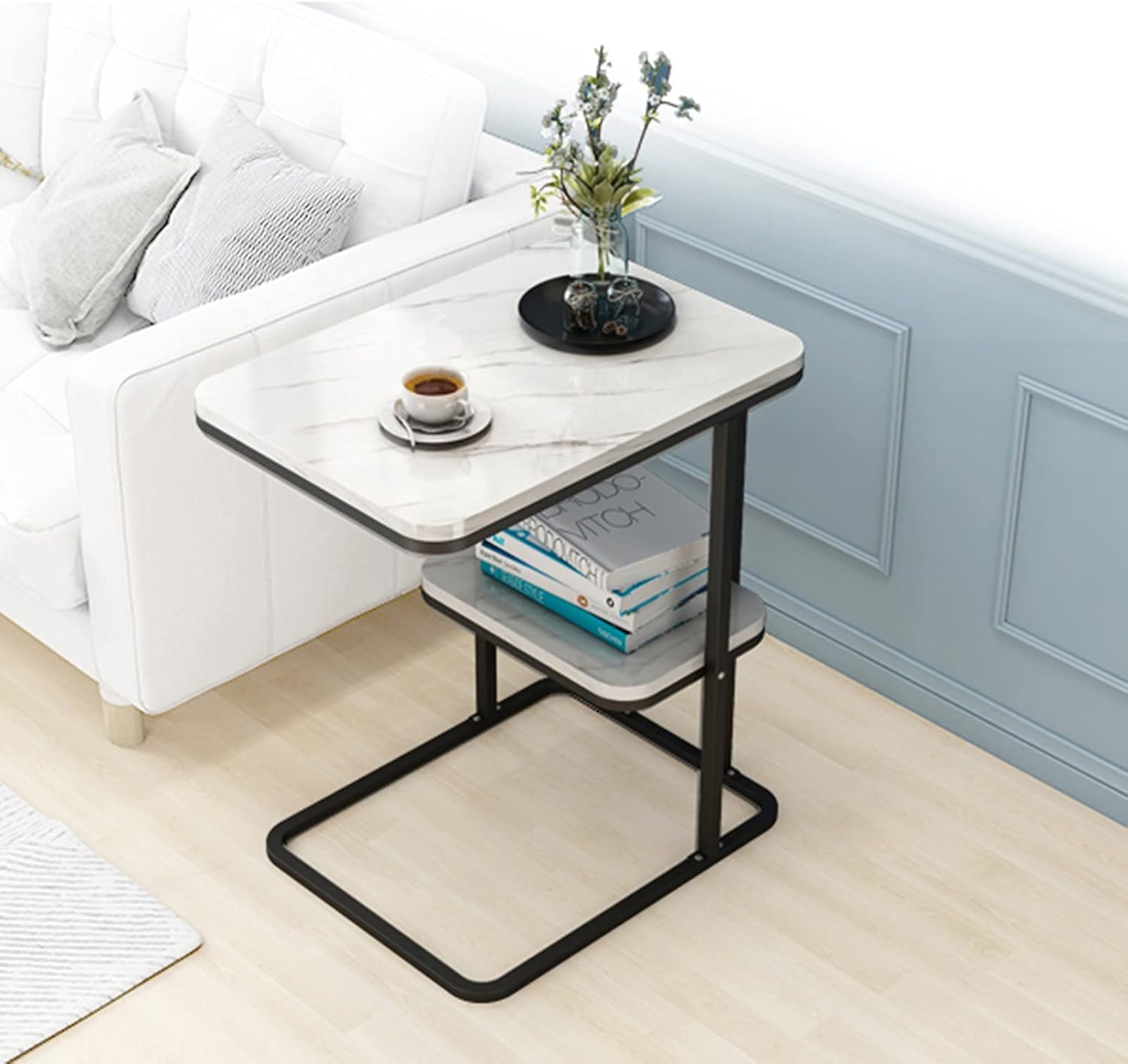 Nordic Style Bedside Table Shelf, Small Storage Cabinet S62430
