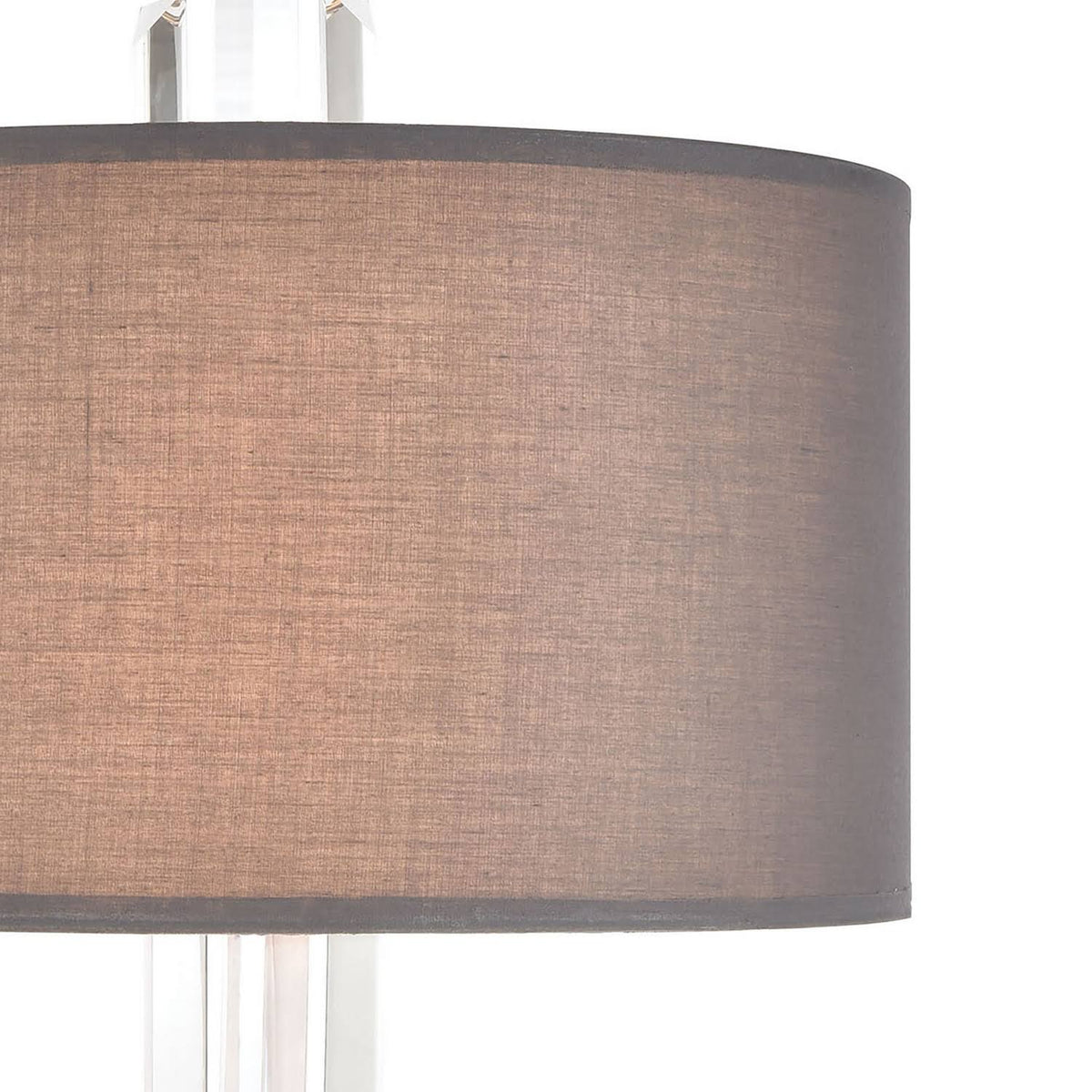 2-Light Sconce in Satin Nickel with Graphite Fabric H390