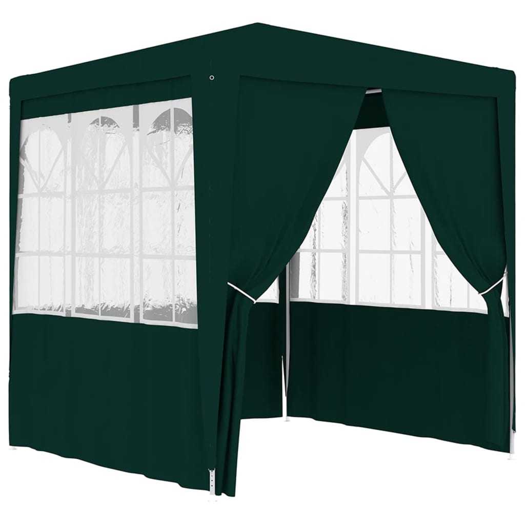 Party Tent with Side Walls 6.6'x6.6' Green Y90817