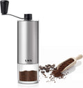 Manual Coffee Grinder with Adjustable Setting Ceramic Burr & Scale Cup Stainless Steel Coffee Mill S779
