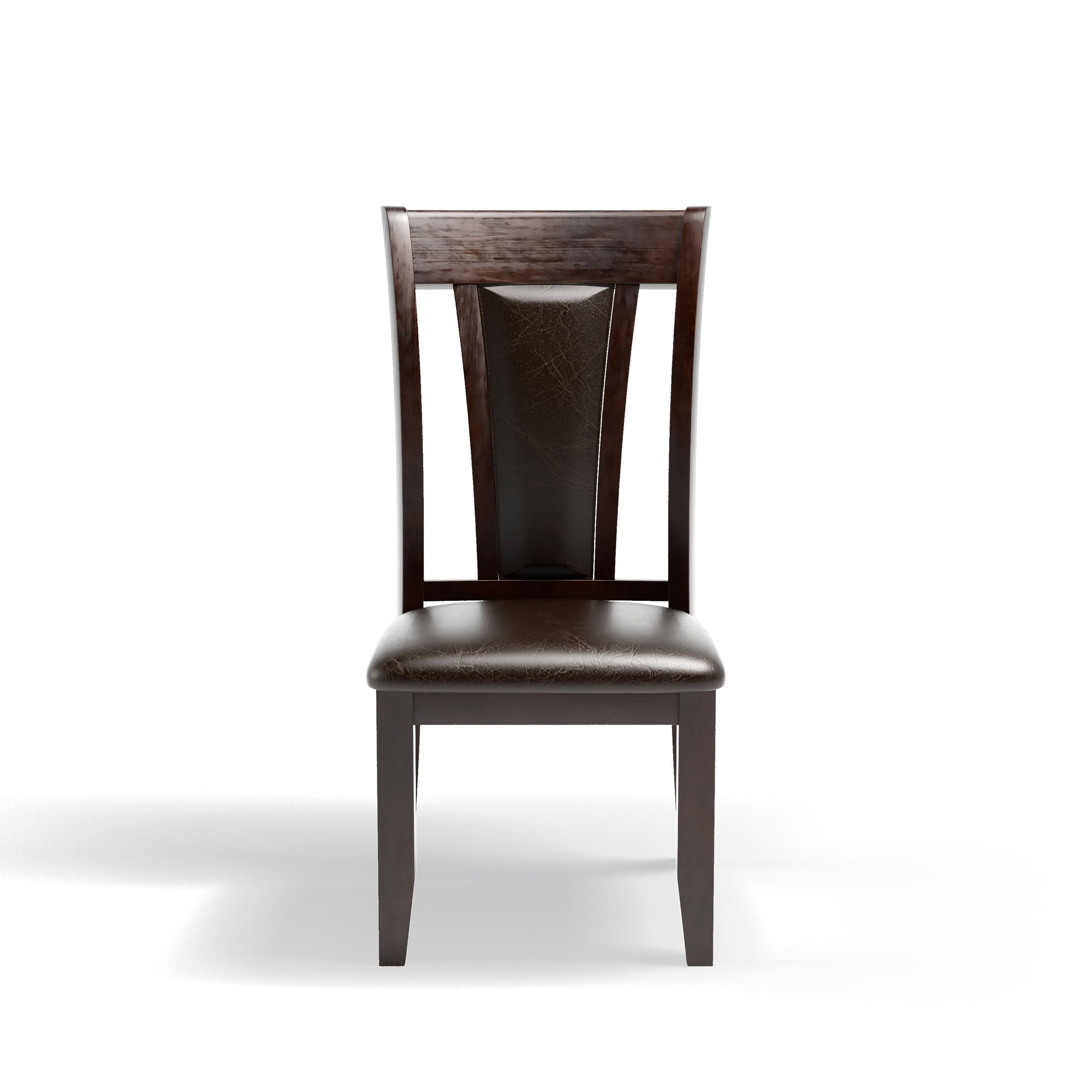 Dark Cherry Dining Chair Set of 2 Q656425