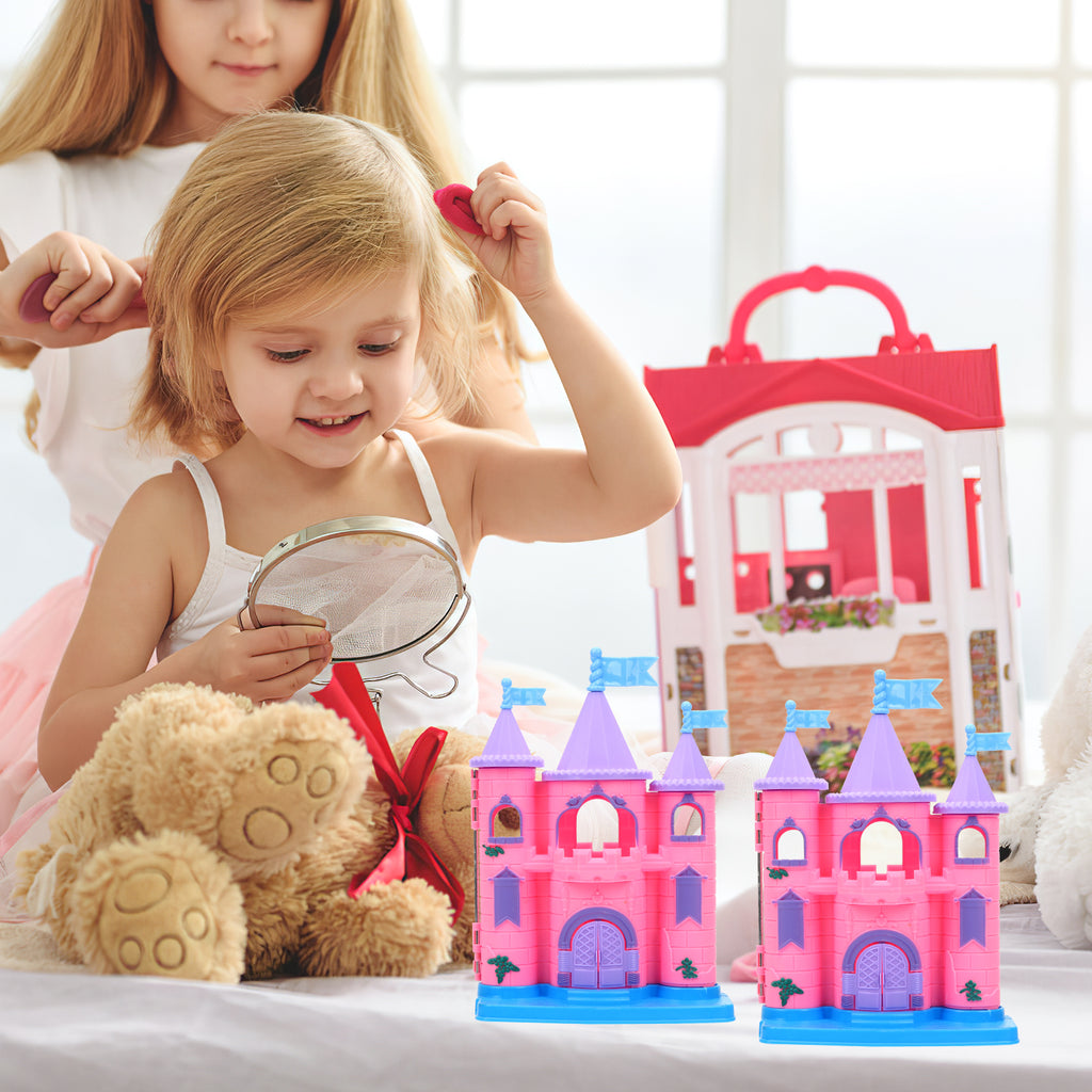 Plastic Castle Toy Dollhouse Miniature A503424