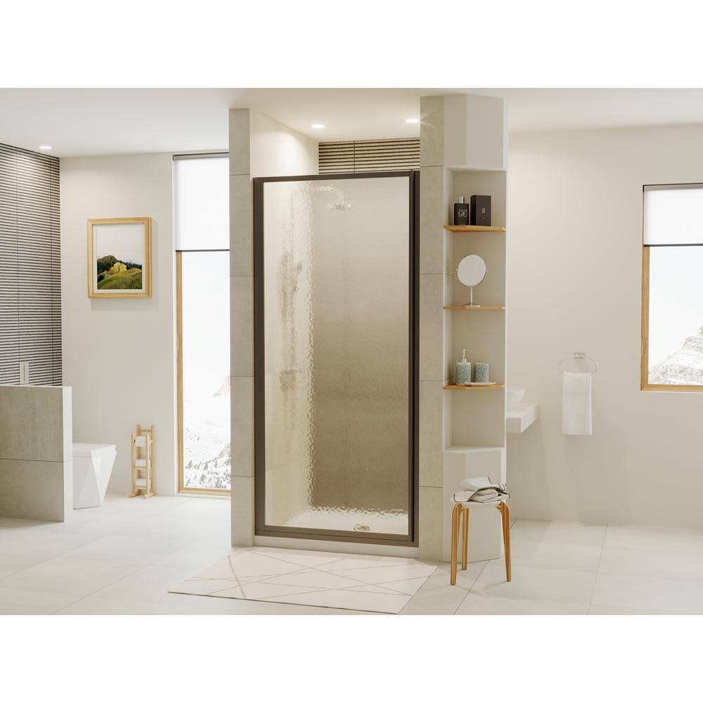 Bronze Framed Hinge Shower Door T381355