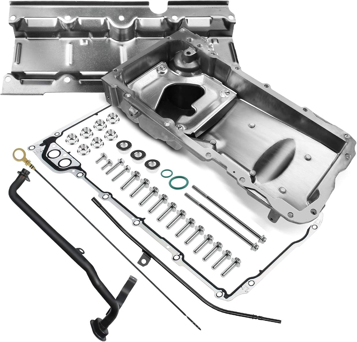 Engine Oil Pan Complete Kit Compatible with GM LS1 LS3 LSA LSX L298818