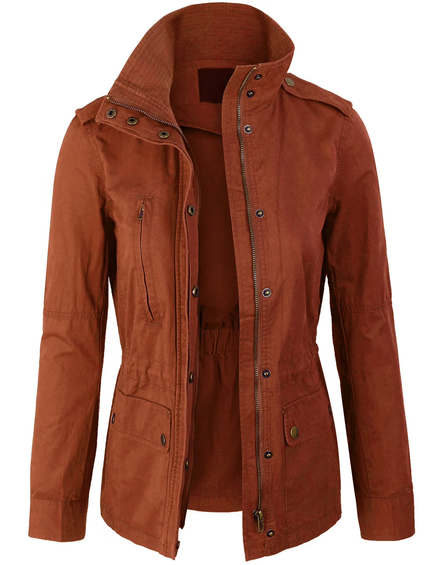 Long Sleeve Single-Breasted Mid-Length Coat P234