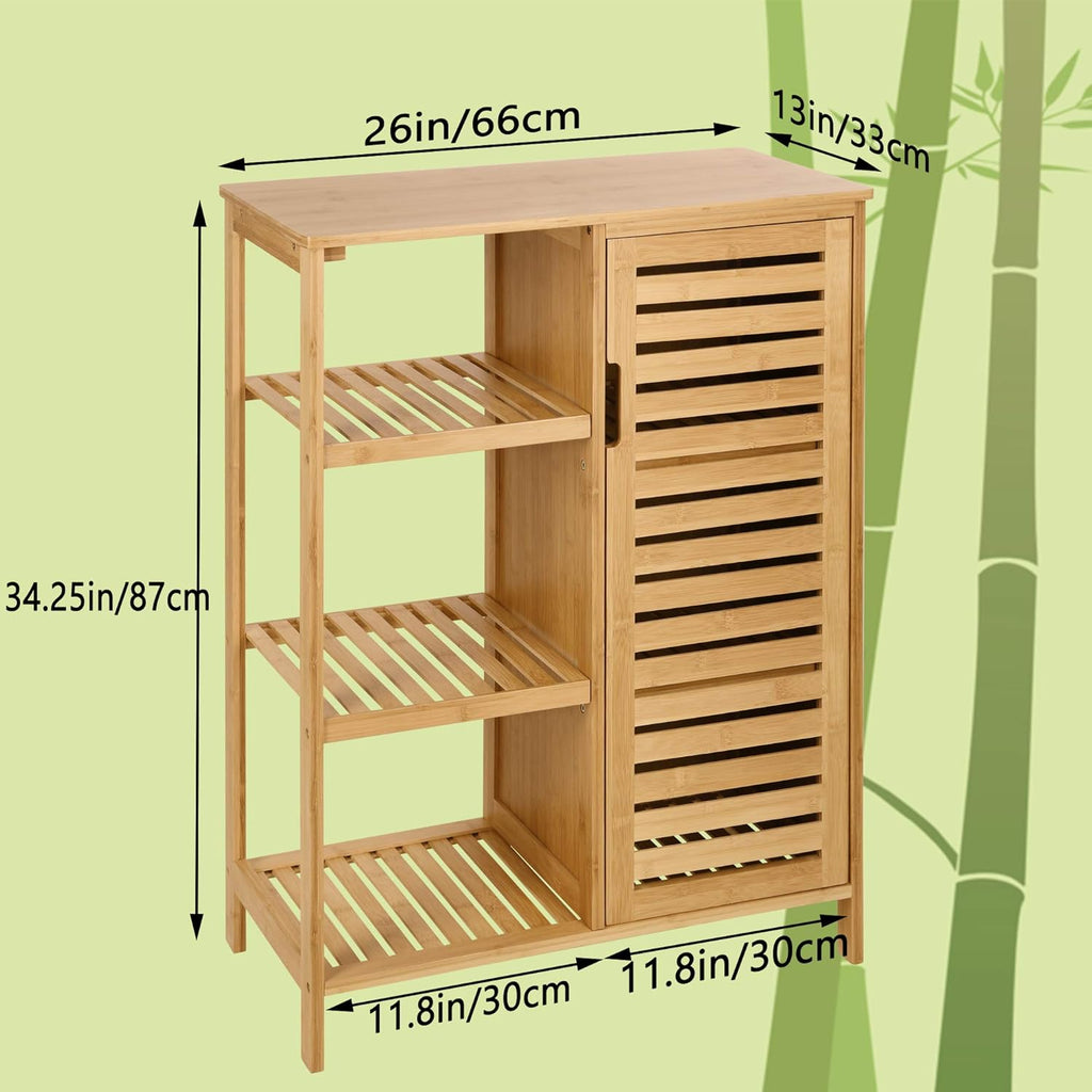 Bamboo 3 Tier Storage Cabinet Y329464