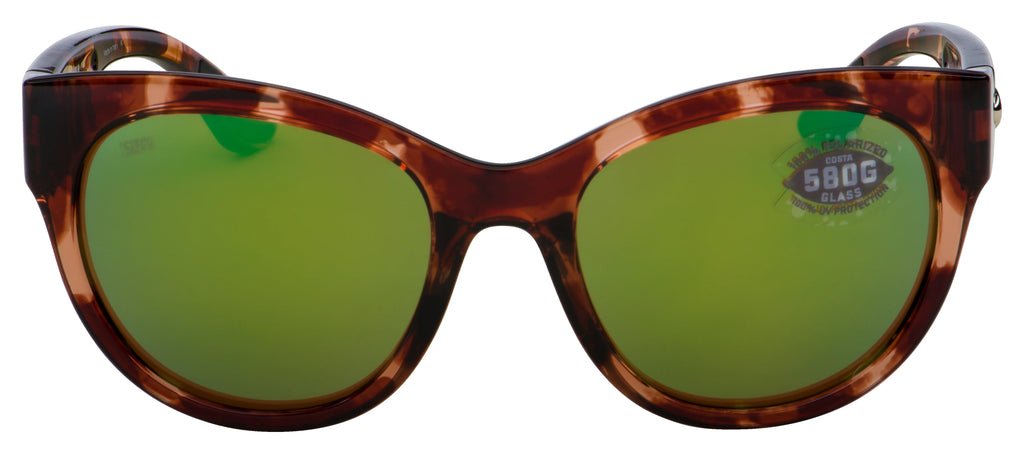 Shiny Coral Tortoise Sunglasses W97568