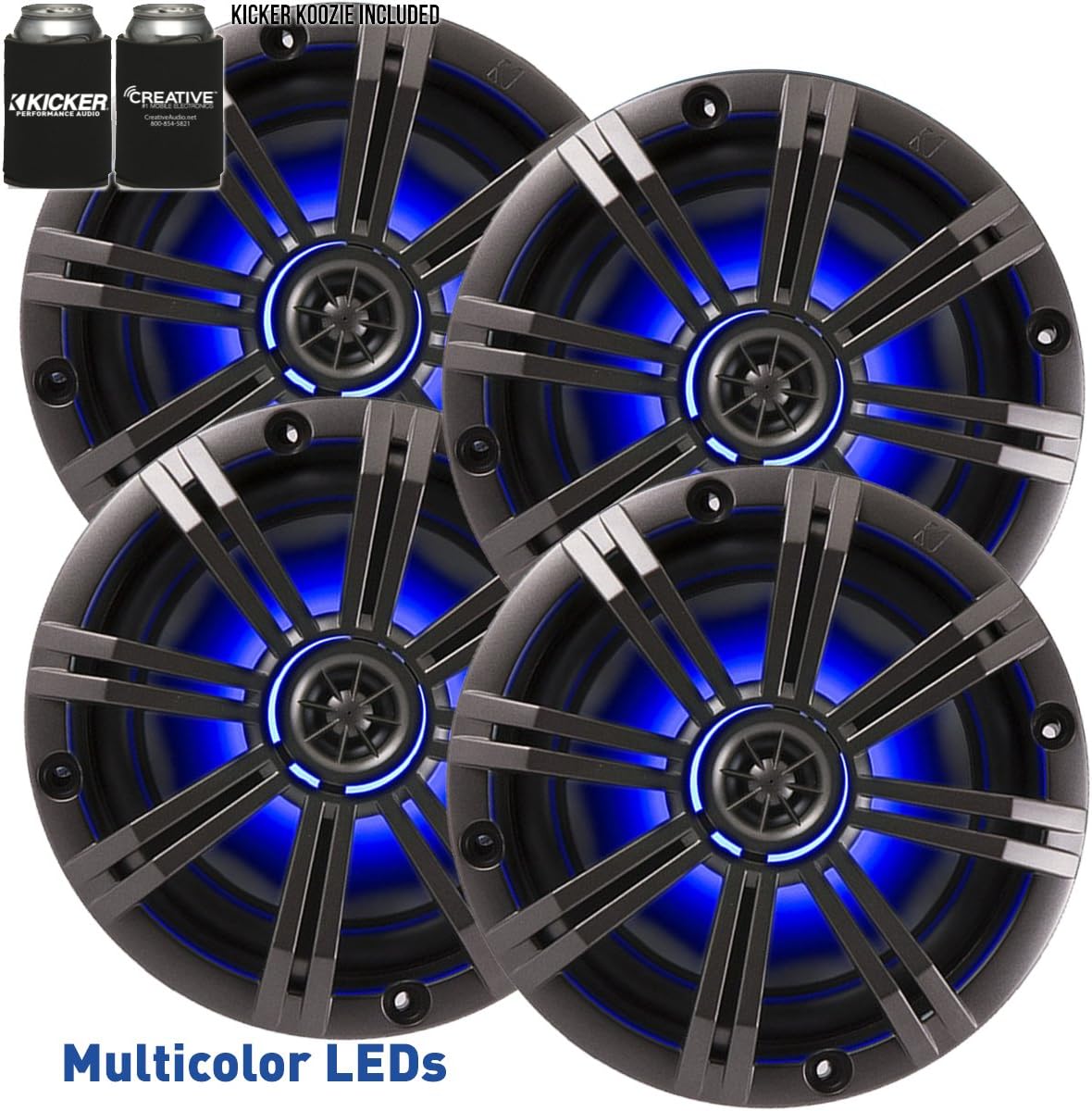 6" 390 Watt 2-Way Marine Coaxial Speakers J577