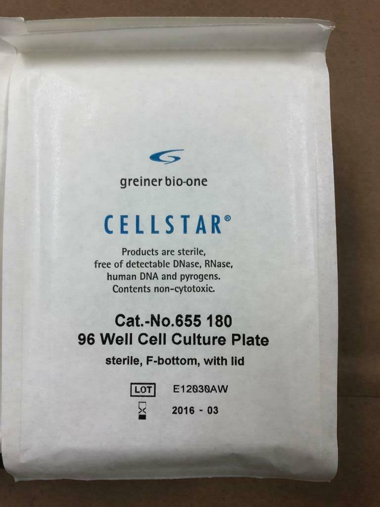 Clear Polystyrene 96 Well Microplate with Lid, TC Treated, Sterile, Flat Bottom G79963