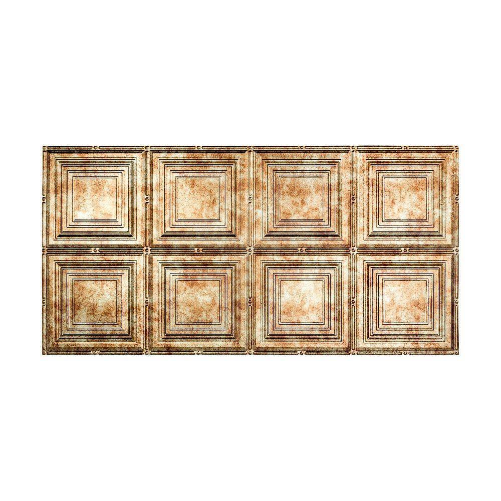 Bermuda Bronze 2ft x 4ft Glue Up Ceiling Tile (5 Pack) K905