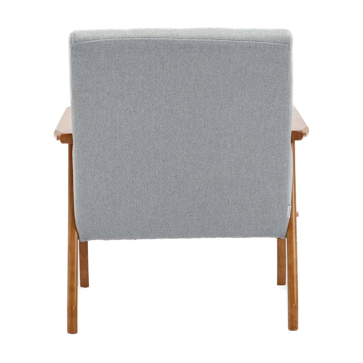 Accent Chairs Set of 2 with Side Table, Wood and Fabric Armchairs Y415360